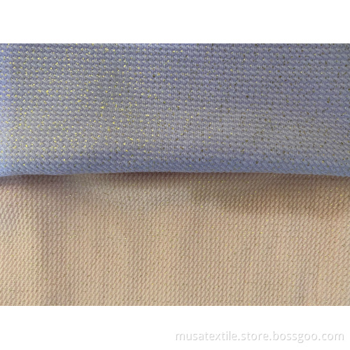 Tissu de balle de paillettes scintiller en tricot à imprimé or personnalisé